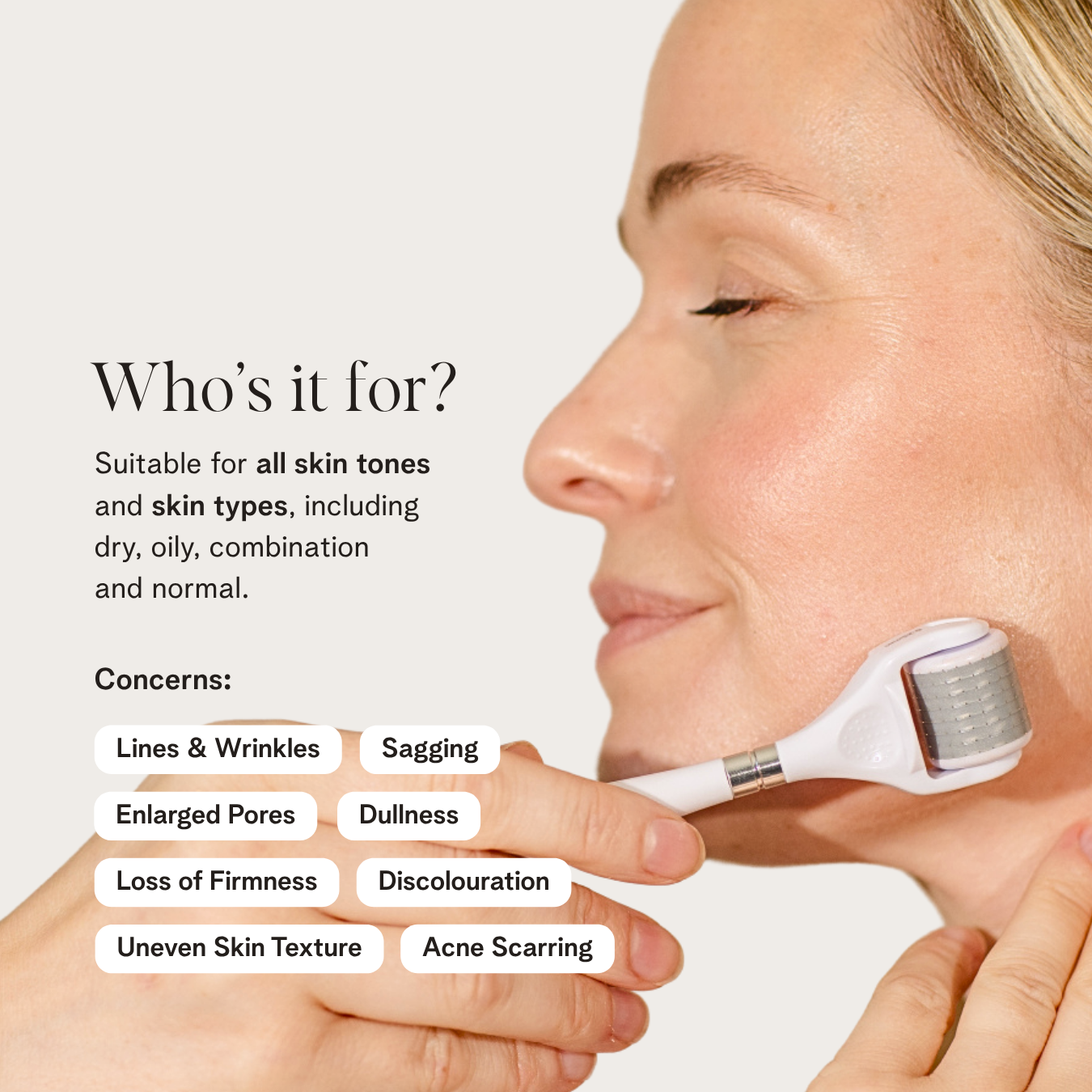 The TLC Roller by BASE SKNCARE - At Home Microneedling Tool