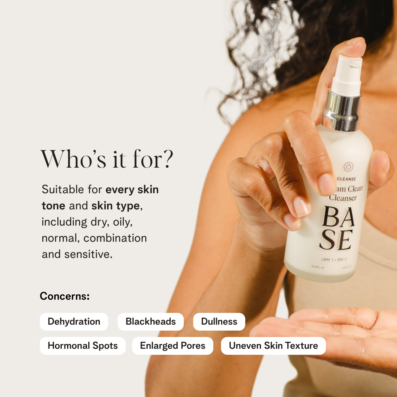 Dream Clean Cleanser by BASE SKNCARE - Nourishing cream cleanser that melts away makeup, SPF and impurities.