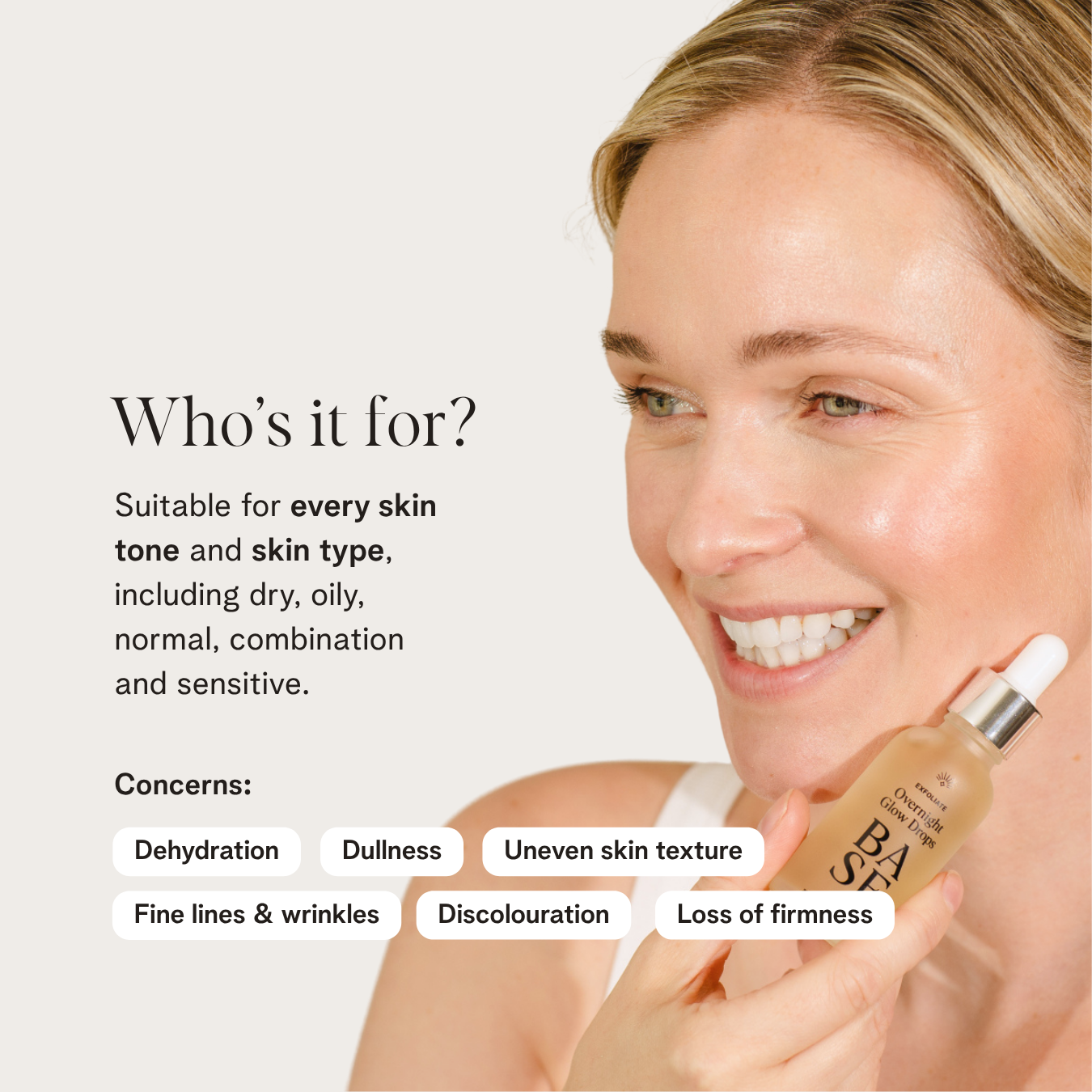 Overnight Glow Drops by BASE SKNCARE - Wake up to the glow you have always wanted with this gentle yet powerful liquid exfoliator