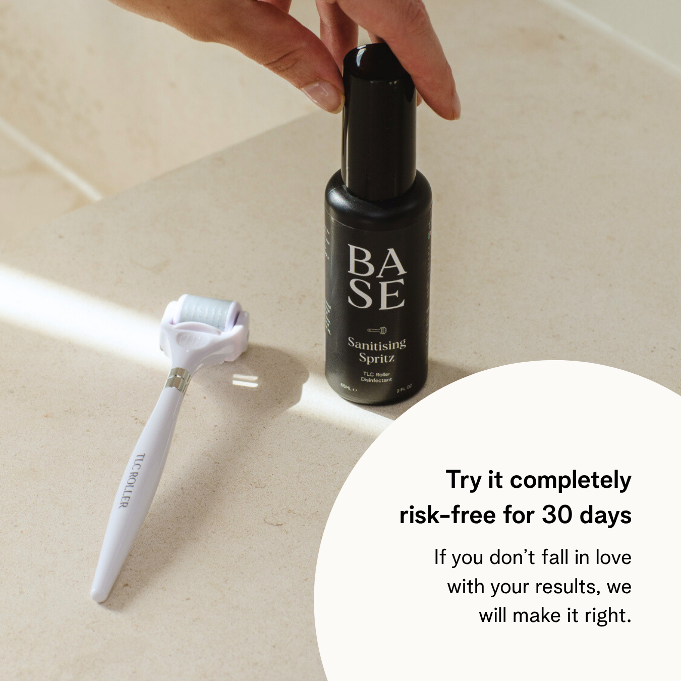 Sanitising Spritz by BASE SKNCARE - Alcohol free sanitiser spray