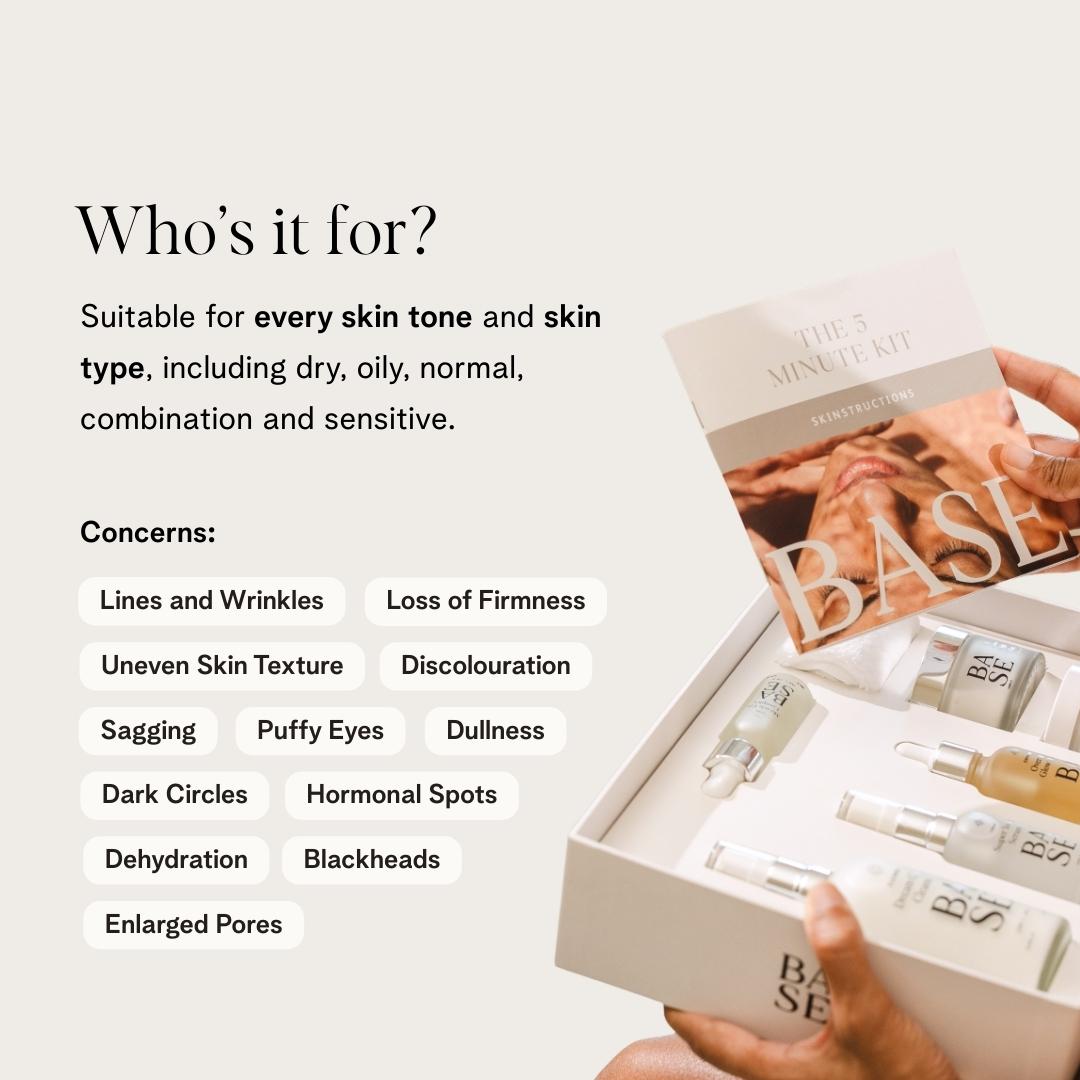 The 5 Minute Kit by BASE SKNCARE - The only skincare routine you will ever need.