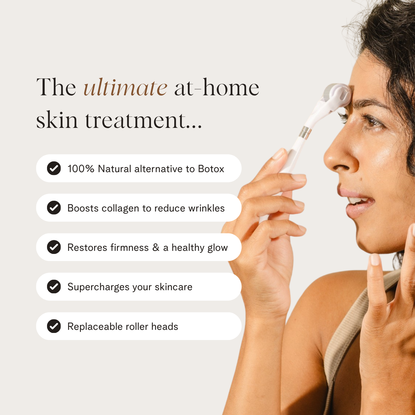 The TLC Roller by BASE SKNCARE - At Home Microneedling Tool 