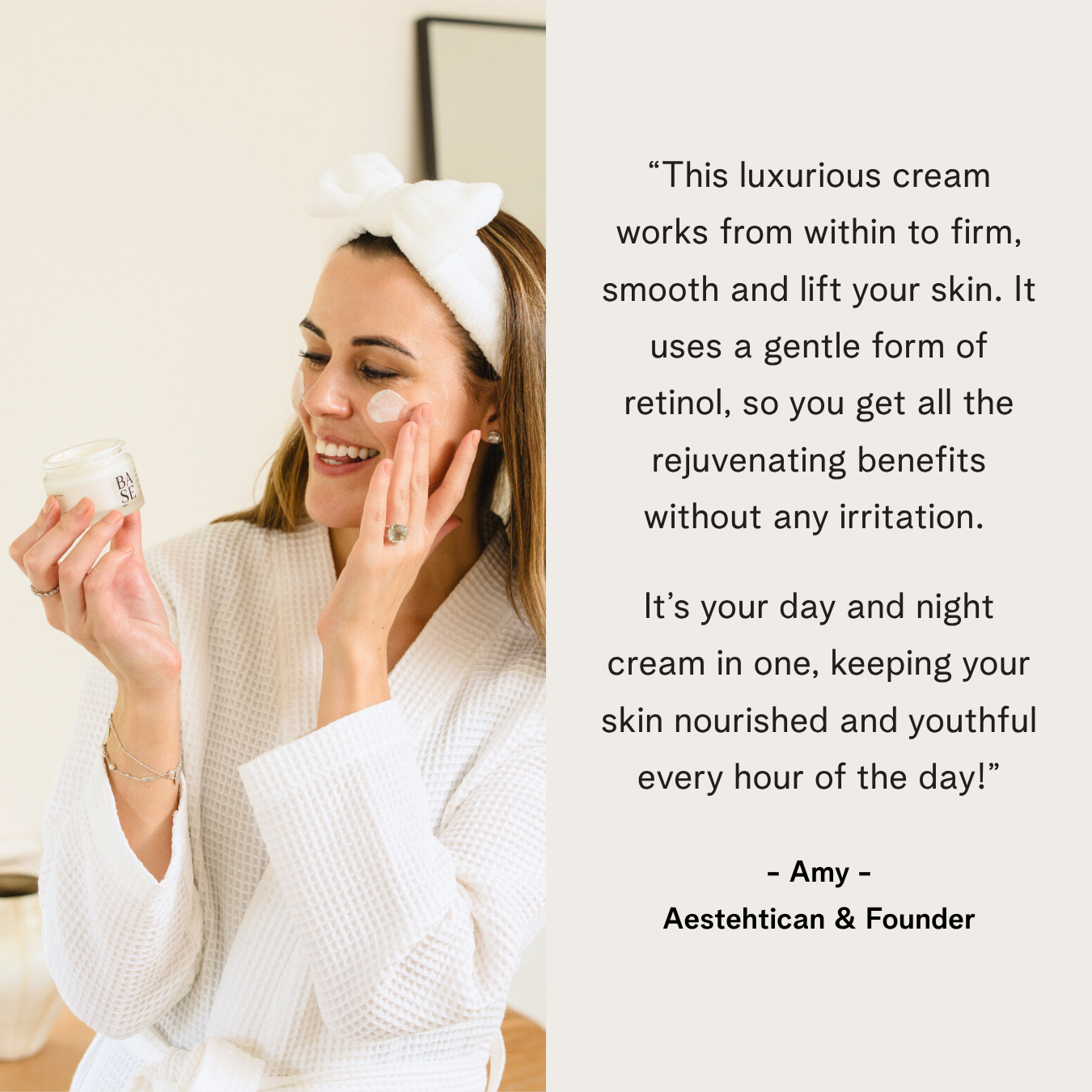 One Cream Wonder by BASE SKNCARE - All in one moisturiser designed to deliver hydration and nourishment around the clock.