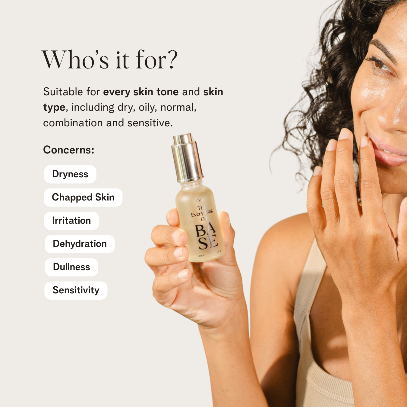 The Everything Oil by BASE SKNCARE - This multifunctional formula works as a lip treatment, massage oil, cuticle cream and dry patch remedy.