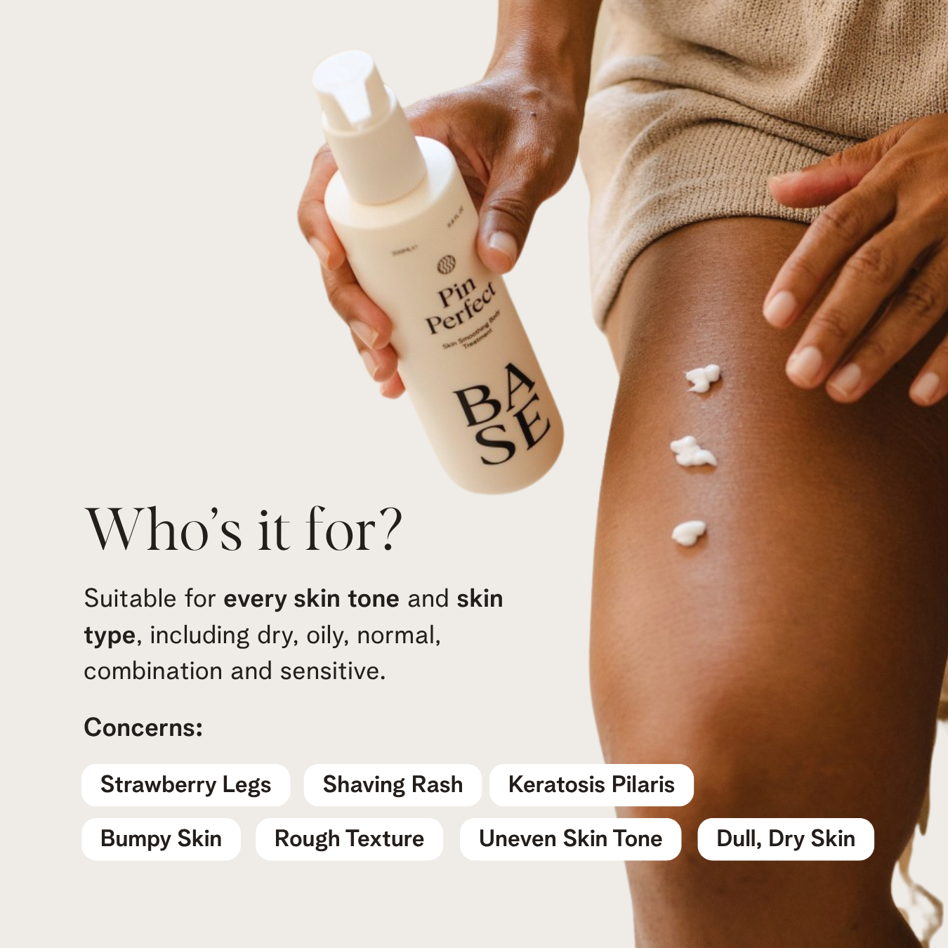Pin Perfect by BASE SKNCARE - Revolutionary body cream for bump-free skin