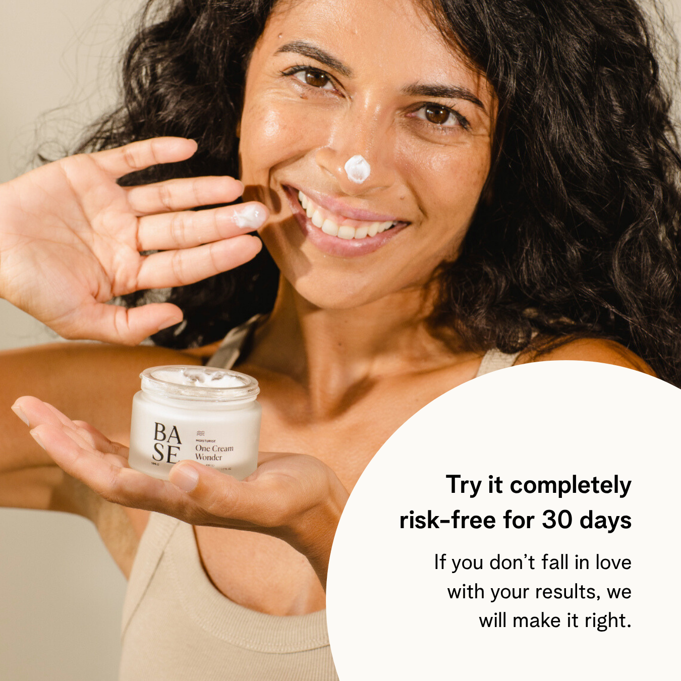 One Cream Wonder by BASE SKNCARE - All in one moisturiser designed to deliver hydration and nourishment around the clock.