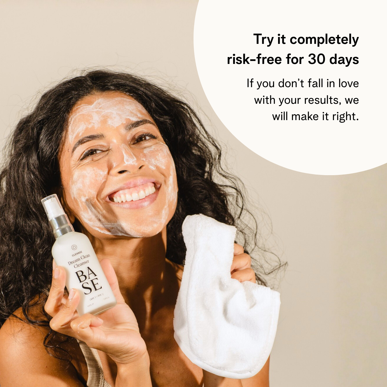 Dream Clean Cleanser by BASE SKNCARE - Nourishing cream cleanser that melts away makeup, SPF and impurities.