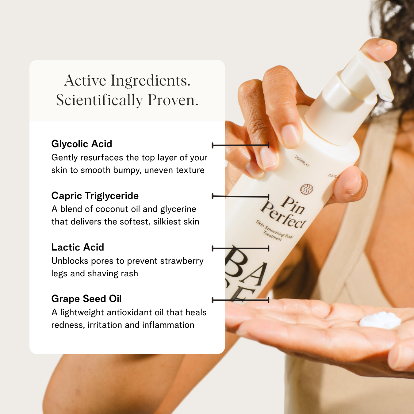 Pin Perfect by BASE SKNCARE - Revolutionary body cream for bump-free skin